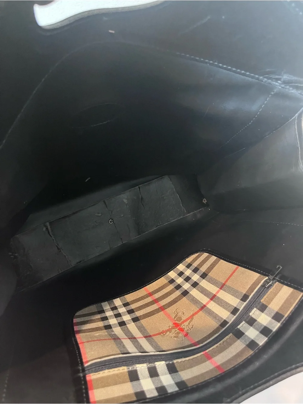 BURBERRY VINTAGE UNISEX TOP HANDLE CHECK BAG